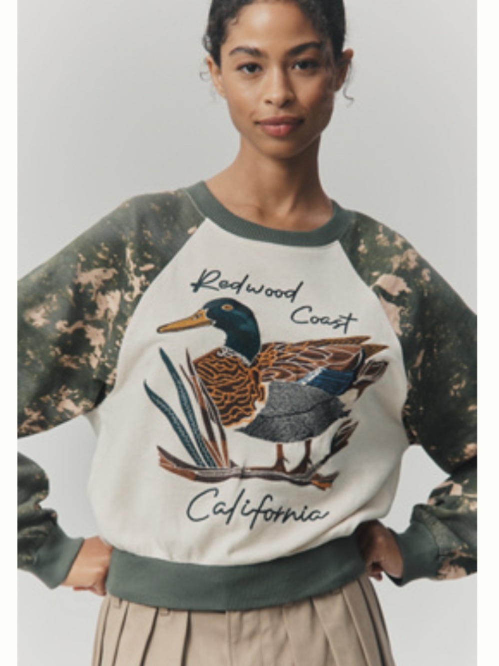 Anthropology The Niki Bubble Sweatshirt by Pilcro